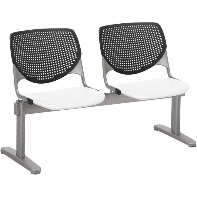 KFI Seating Beamseat 2SEAT Black/White KFI2300BEAM2108