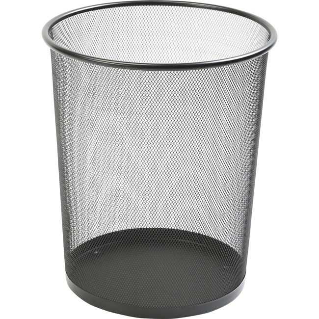 Lorell Wastebin Mesh Red Black LLR52770