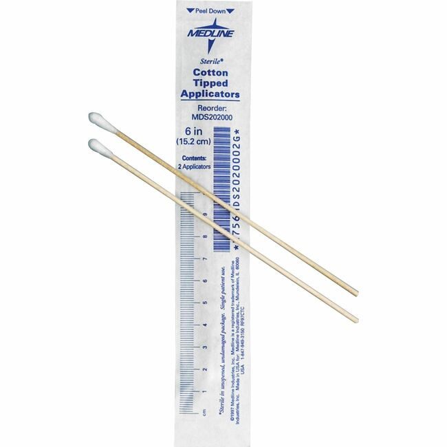 Medline Industries Applicator Tip Cottn 6" 200 MIIMDS202000