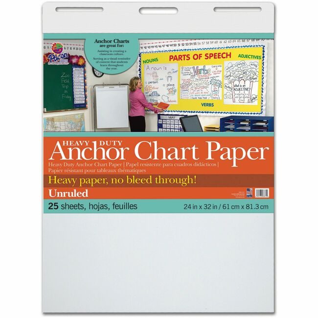 Pacon Corporation Paper Chart Unruled 24X32 PAC3371