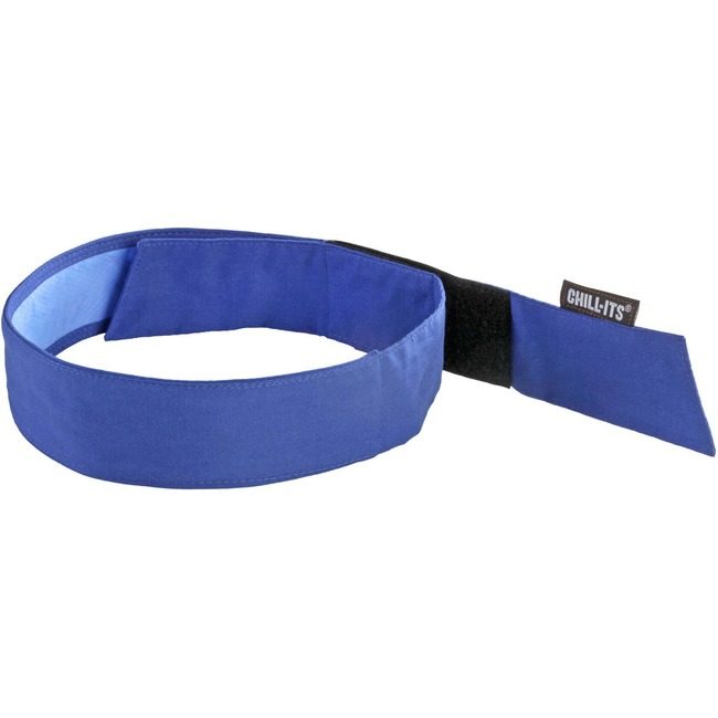 Ergodyne Bandana W/Ct-Hl Solid Blue EGO12577