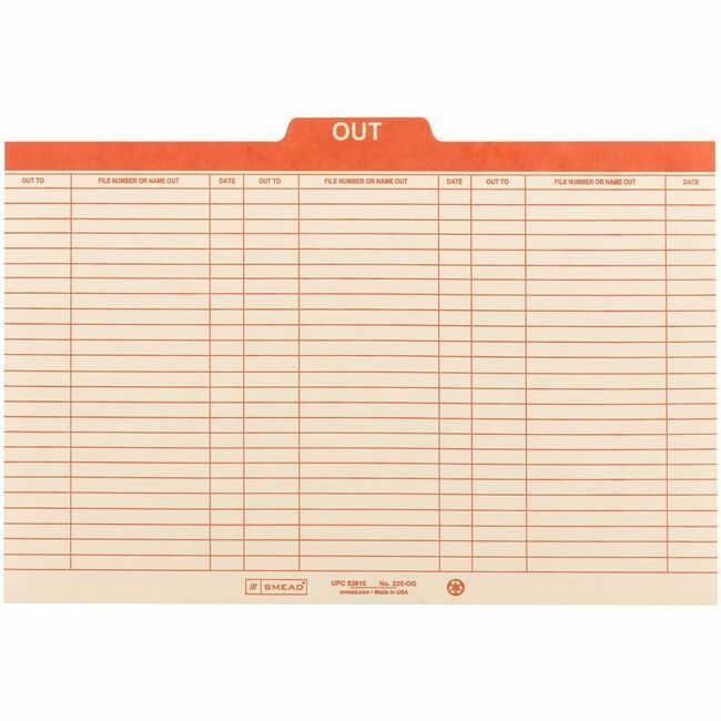 Smead Manufacturing Co. Guide Out Toptab Legal Mla SMD53910