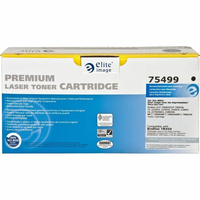 Elite Image Crtdg BRTTN450 Black 2 600PGS ELI75499