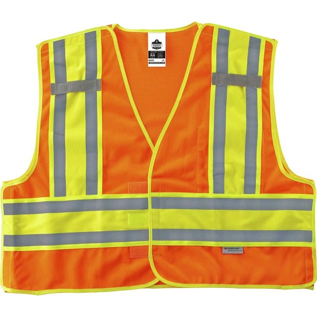 Ergodyne Public Sfty Vest 4X/5X Orng EGO23389