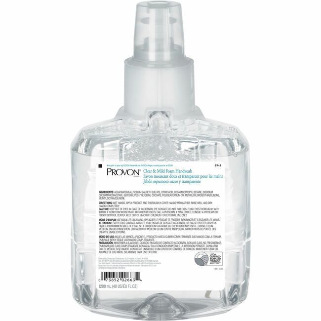 GOJO Industries Soap Hndwash Foam Clr&Mild GOJ1941-02