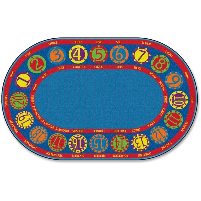 Flagship Carpets Rug Bilingual 76"X12 Oval FCIFE296-45A