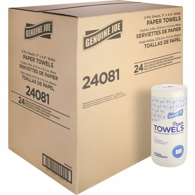 Genuine Joe Towel Kitchen 200SH White GJO24081