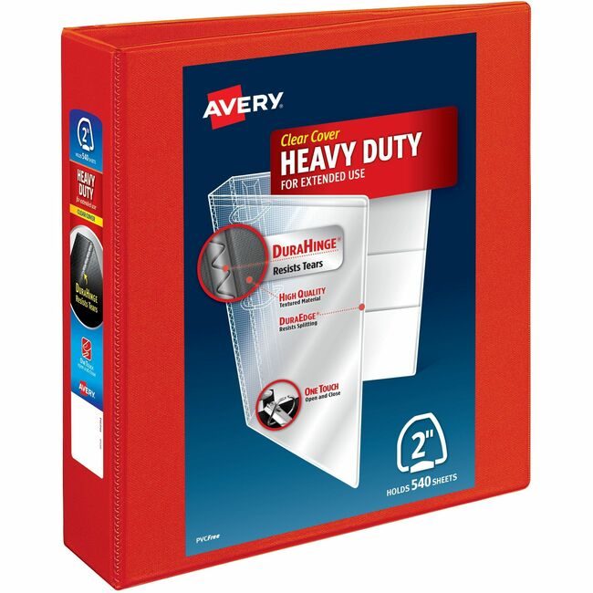 Avery Products Corporation Binder View Hd Ezd 2" Red AVE79225