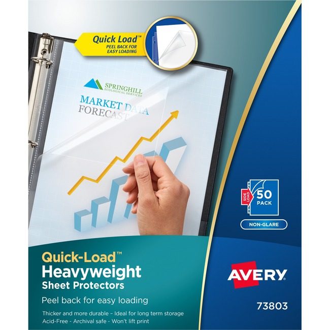 Avery Products Corporation Sheetprot Ng 50 Count Clear Ql AVE73803