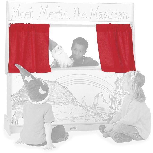 Jonti-Craft, Inc. Curtains Imagine Station Red JNT0723JC