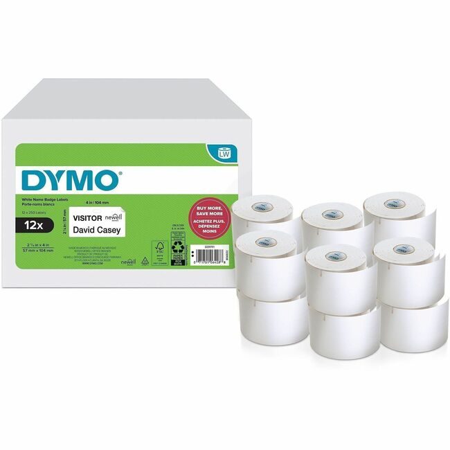 Newell Brands DYMO Label Lw 2-1/4X4 250 Count 12 Pack DYM2229751