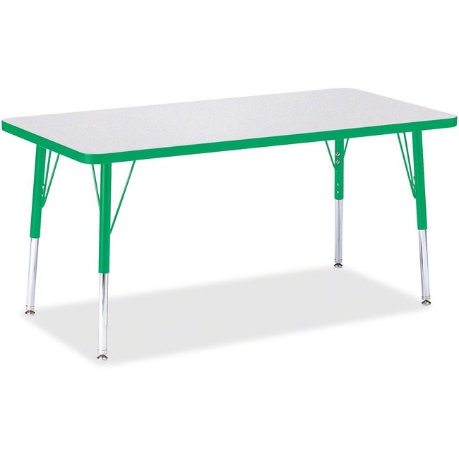 Jonti-Craft, Inc. Table Rectangle 24X48 Gy/Gn JNT6403JCE119