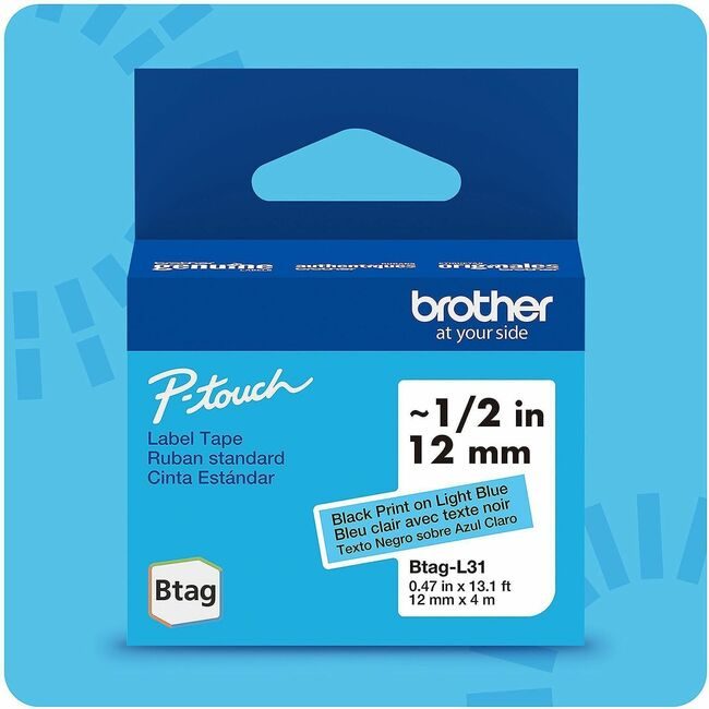 Brother International Tape Label Btag Bk On L Be BRTBTAGL31