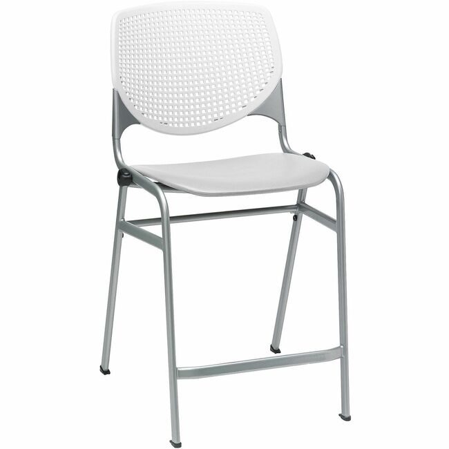 KFI Seating Stool Counter White Ltgray KFICT230BKB8S13