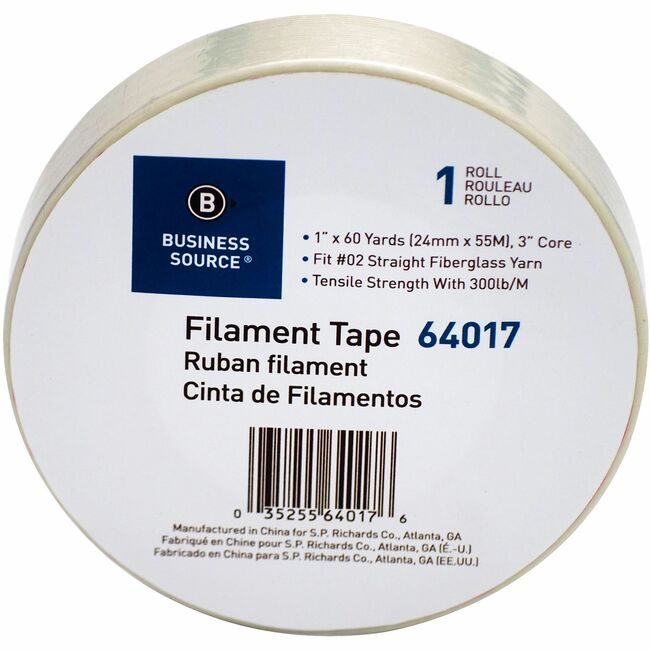 Business Source Tape Filament 300LB 1" BSN64017