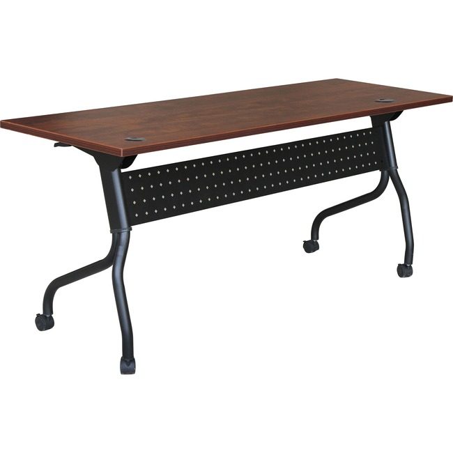 Lorell Table Trn Flip 72X24 Bk/Cy LLR59517