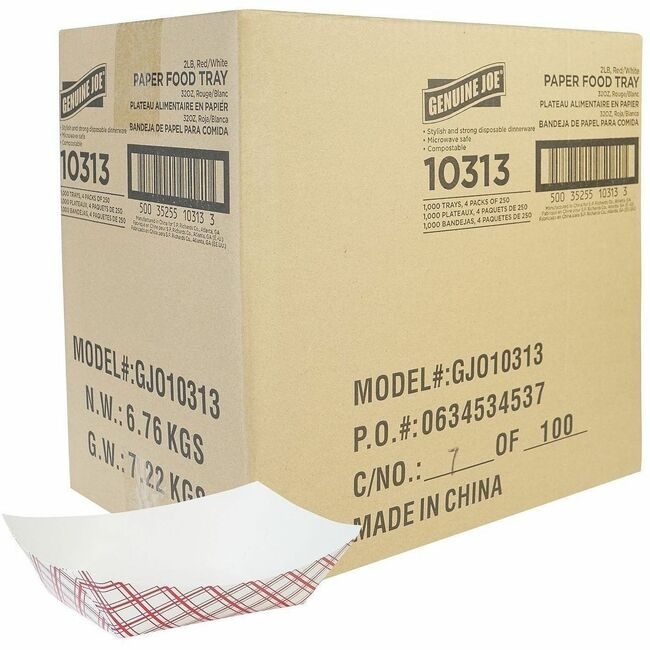Genuine Joe Tray Food Paper 2LB 1000 GJO10313