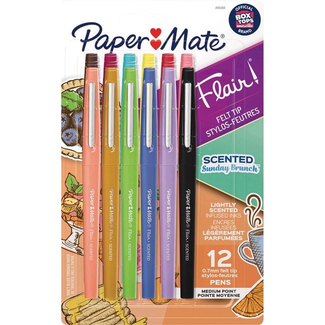 Newell Brands Paper Mate Pen Flair Scented 12 Count Assorted PAP2125359