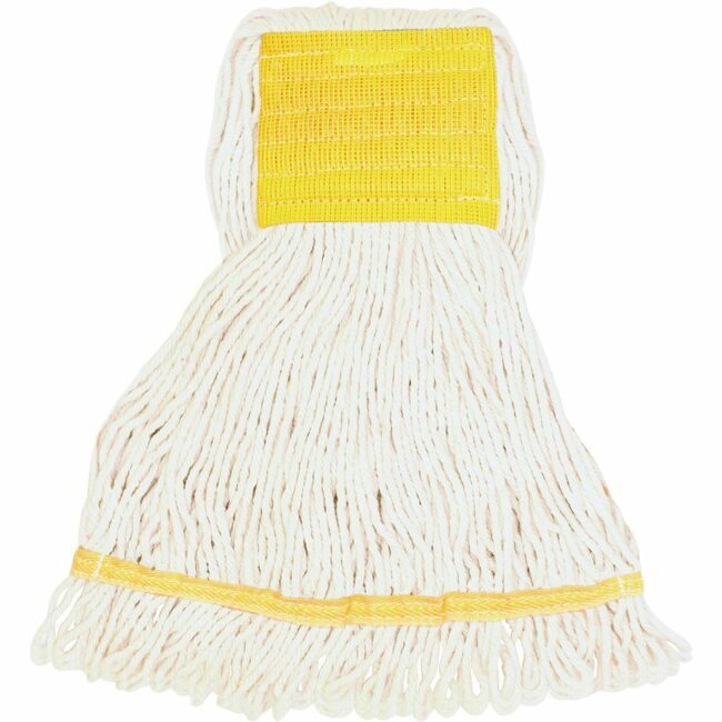 Genuine Joe Mop Small White Blend Wide GJOSWH5B
