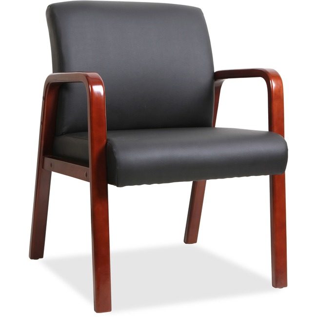 Lorell Chair Guest Wood Blk/Mah LLR40202