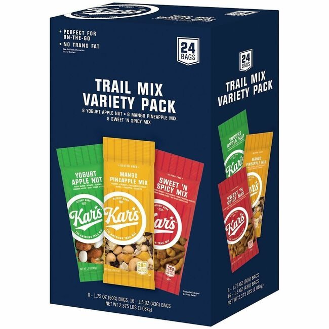 Varies / verify SKU SKU-LEVEL VERIFICATION REQUIRED Food Kars Trail Mix 24 Count GRR28800012
