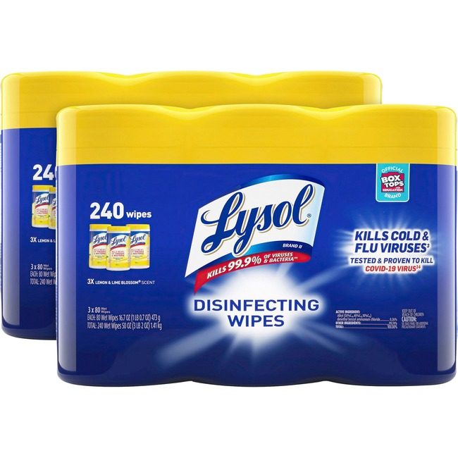Reckitt Lysol / Resolve / Air Wick / Easy-Off / product-specific Wipe Dsnfct Lem/Lime RAC84251CT