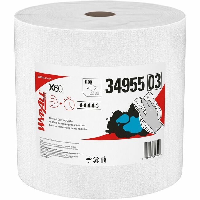 Kimberly-Clark Professional Kleenex / Scott / WypAll / Kimtech Wipers X60 Jumboroll KCC34955