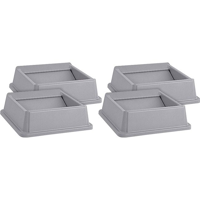 Rubbermaid Commercial Products Lid Untouchable Sq Swng RCP266400GYCT