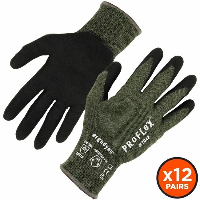 Ergodyne Glove Coated A4 Natural Green XL EGO10335