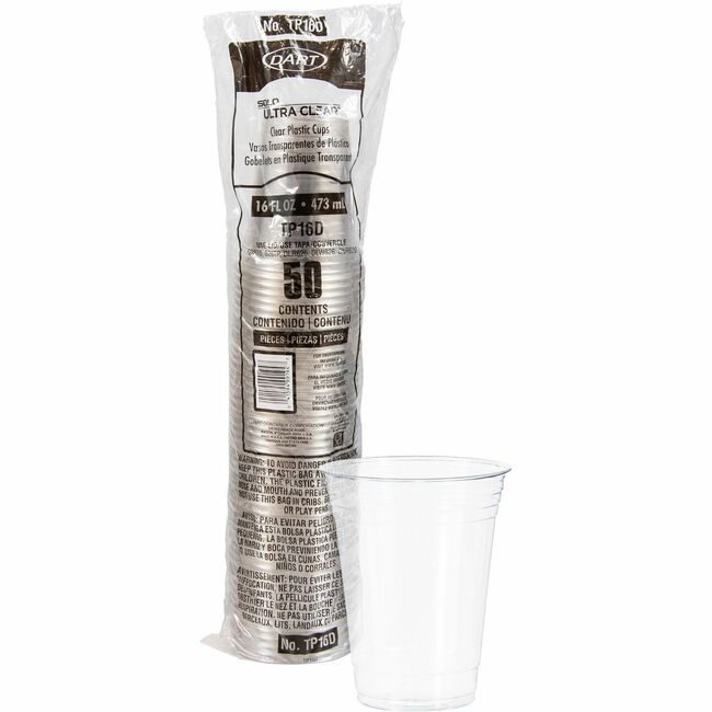 Dart Container Corporation Solo Cup Pet Squat Clear 16OZ SCCTP16D