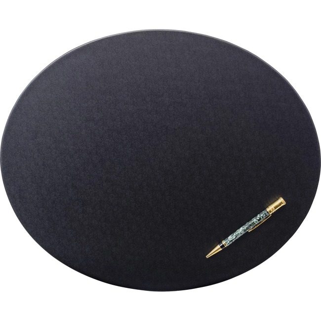 Dacasso Pad Oval Lthrette Black 17X14 DACP1314