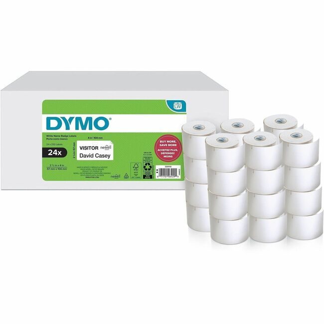 Newell Brands DYMO Label Lw 2-1/4X4 250 Count 24 Pack DYM2229752