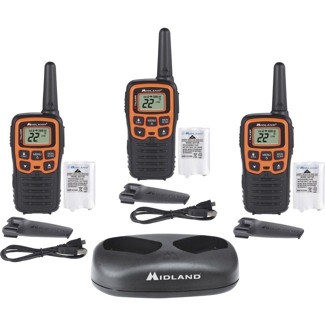 Midland Radio Radios 2 WAY 3 Pack Chrg Oe/Bk MROT51X3VP3