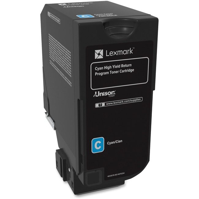 Lexmark International Crtdg Tnr CS725 Cyn 12K Rtn LEX74C1HC0