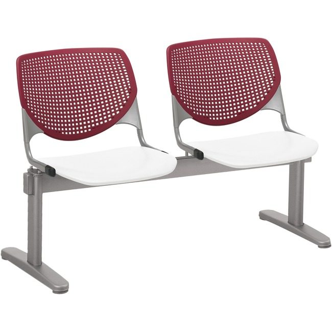 KFI Seating Beamseat 2SEAT Brgndy/White KFI2300BEAM278