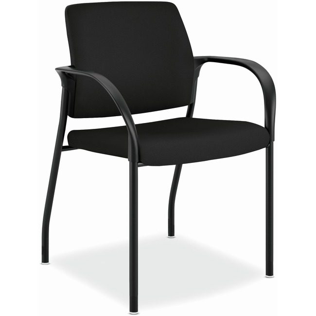 The HON Company Chair Stck Sldbck W/Arms Black HONIS110CU10