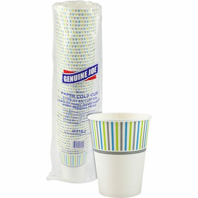 Genuine Joe Cup Cold Paper 12OZ 50 Pack GJO03162