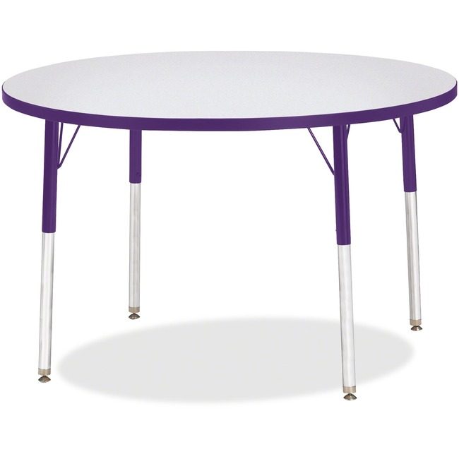 Jonti-Craft, Inc. Table Activity 42"RND Gy/Pe JNT6468JCA004