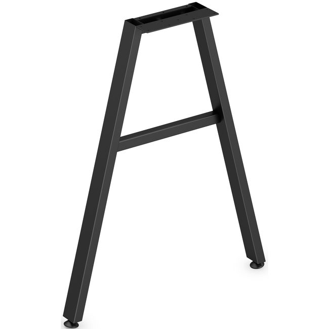 The HON Company Leg Angled 24"W Black HONLPLLEG24ABLK