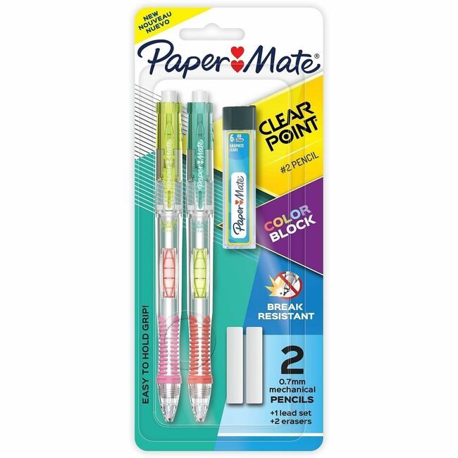 Newell Brands Paper Mate Pencil Mch Clrpnt 0.7MM 2 Count PAP2221452