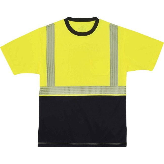 Ergodyne T-Shirt Black Front S Lime EGO22532
