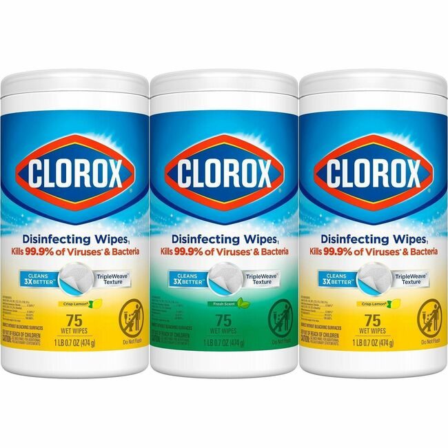 CloroxPro / Clorox The Clorox Company CloroxPro / Wipe Dnsfct Multi Pk 3EA/PK CLO30208
