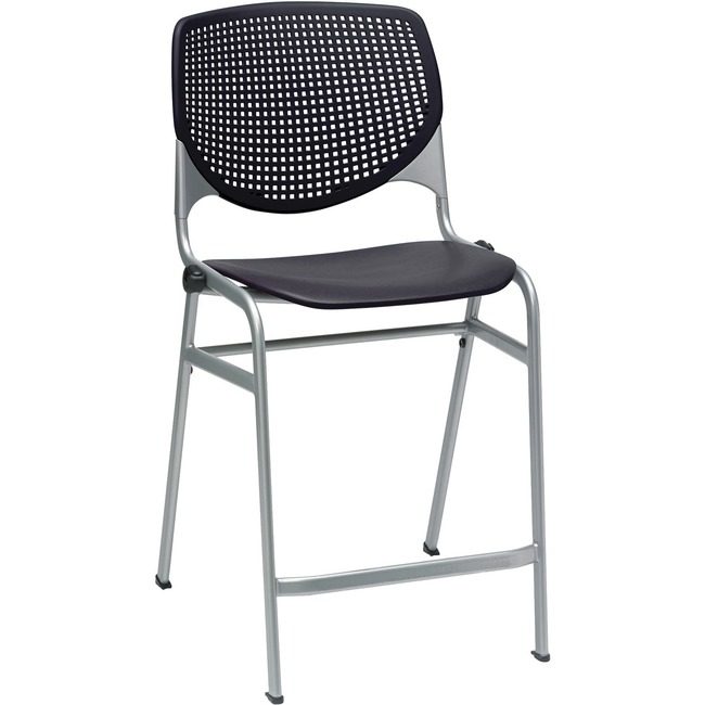 KFI Seating Stool Cntrhght Poly Black KFICT2300-P10