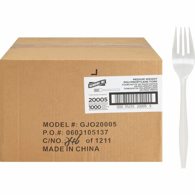 Genuine Joe Fork Mwpp Wrapped GJO20005
