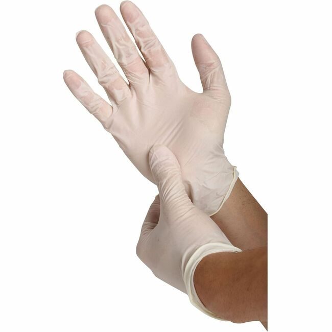 Genuine Joe Gloves Latex 4MIL White L GJO15438CT