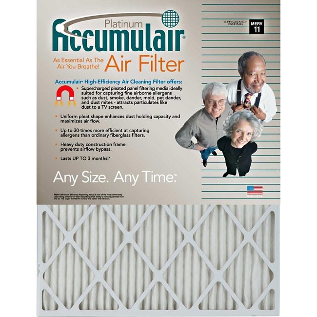 AirFilters.com Accumulair Filter Platinum 12X12X1 FLNFA12X124