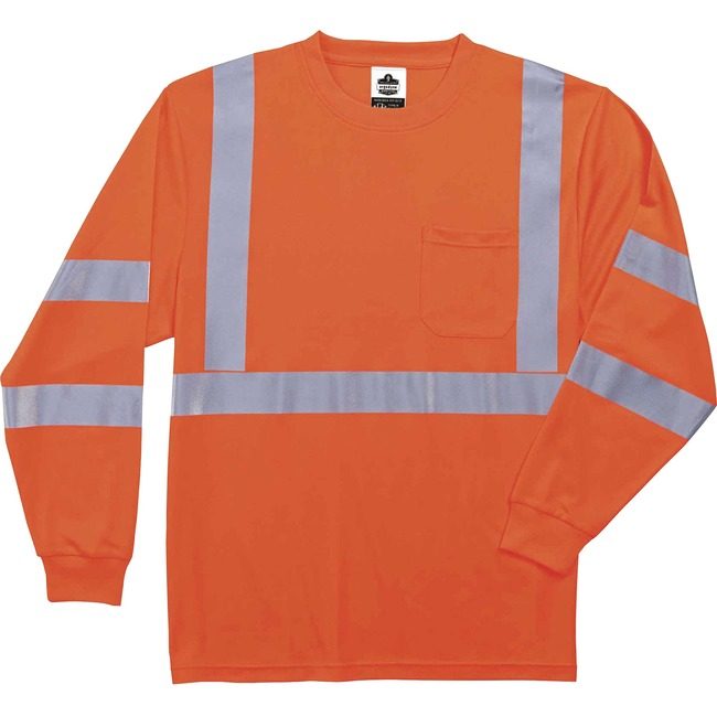 Ergodyne T-Shirt Long Sleeve S Orng EGO21712