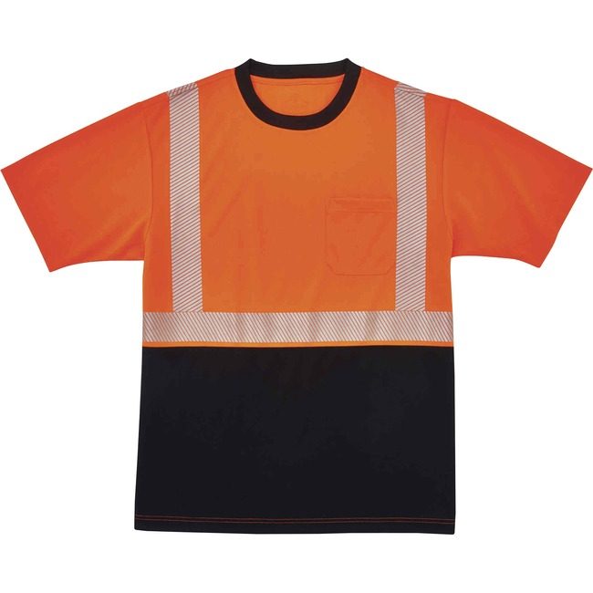 Ergodyne T-Shirt Black Front 3X Orng EGO22587