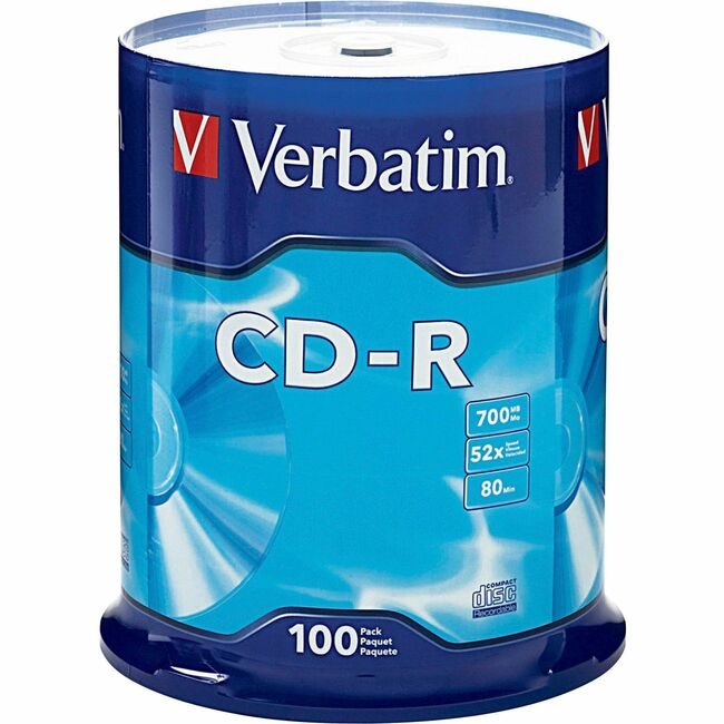 Verbatim Americas Cdr 700MB Branded 100/PK VER94554