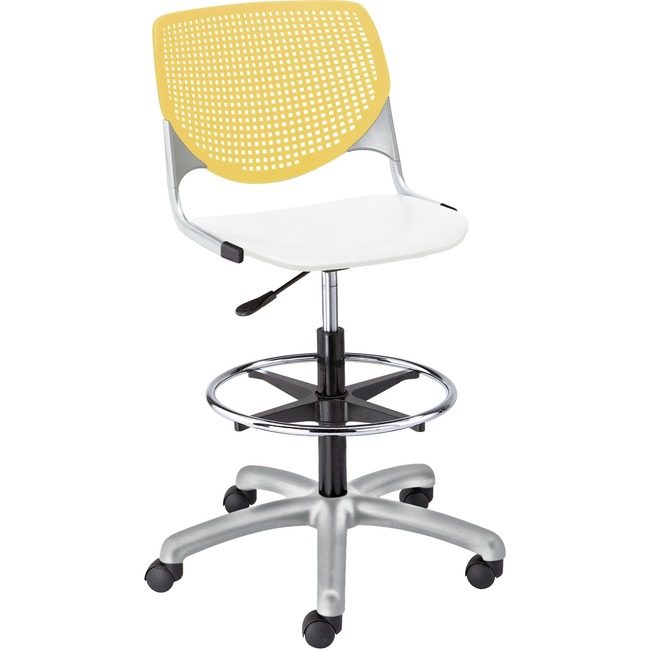 KFI Seating Poly Adj Stool W/Perf Bk KFIDS2300B12S8